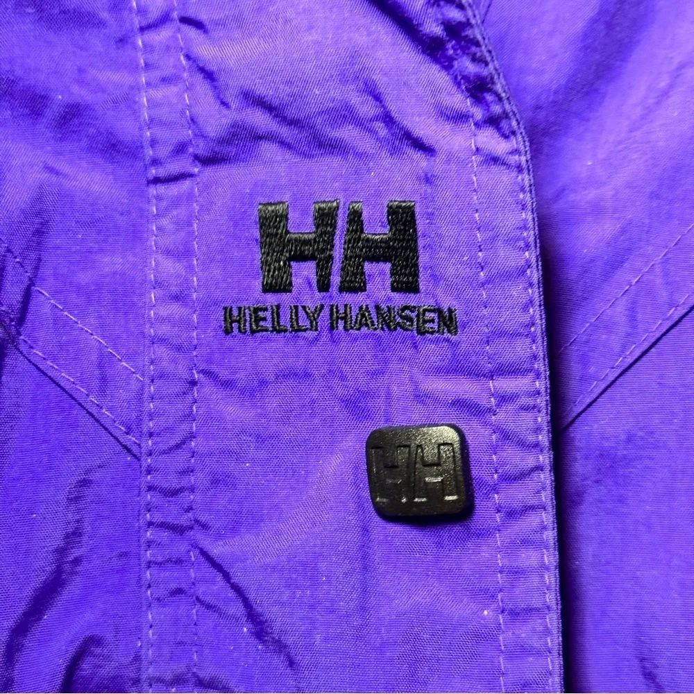 Vintage Helly Hansen Ski Jacket Purple Black Helly Tech 90s Gorpcore Men/Unisex - Picture 5 of 12